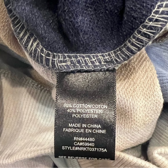 5th & Ryder Hoodie Tie Dye Sweatshirt Size Kids Large Unisex Blue and Ivory NEW - Picture 6 of 8